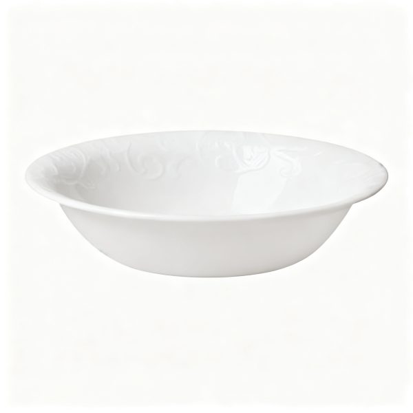 18 oz Embossed Cereal Bowl, Eco‑Friendly Bowl Made with Up to 80% Recycled Glass